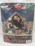 Nativity Set Plaid Bucilla Felt 85263 Maria Stanziani Craft Kit 2005