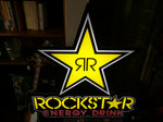 Sign RockStar Energy Drink Lighted Star Rock Hanging