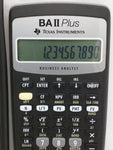 TI BAIIplus Calculator Texas Instruments Business Analyst BA II Plus +