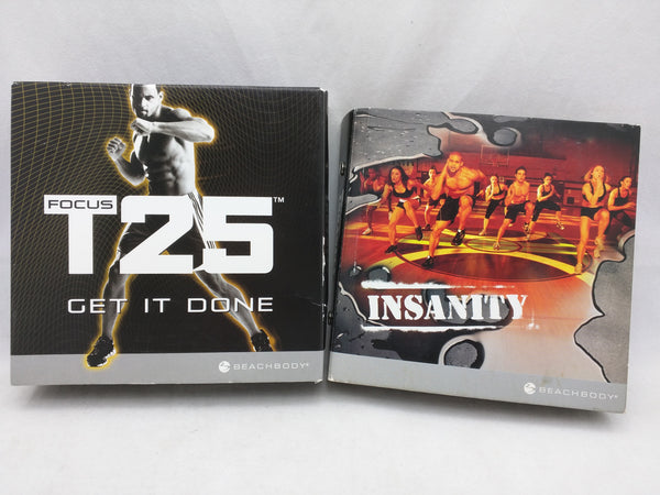 20 DVD Focus T25 Alpha Beta Get it Done & Insanity Beachbody Shaun