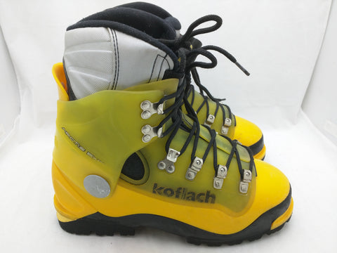 5 Koflach Arctic System Mountaineering Boots Yellow EU 4.5 Ice Climbing Mountain Hiking