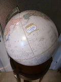12" Cram Classic Floor 3 Leg Stand Globe Tan World Map