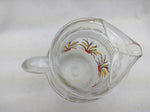 Pitcher Potted Palm Fern Plant ANCHOR HOCKING ICE LIP GLASS Pressed Swanky Swig
