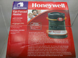 New 1500W Honeywell Manual 360 Degree Surround Heater Black Fan Forced HHF360VWM