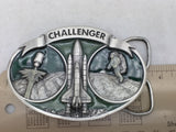 1984 Challenger Space Shuttle Belt Buckle Bergamot Enamel NASA