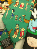 8 Tie Flintstones Neckties Hanna Barbera Silk Polyester 1993