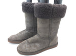 9 Women UGG Paisley Shearling Classic Tall 5852 Leather Brown Boots