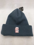 New ISU Blue Grey Adidas Winter Cap Hat One Size Idaho State University Logo