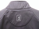 New M PGA Tour Vest Thermalflux Zipper Black MSRP $65 Golf Fall Spring Medium