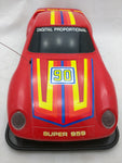 13" RC 959 Porsche 1989 Racing No Battery Cover No Controller Op Toy Race Car VTG