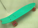 22" Teal Wonnv Retro Plastic Skateboard Skate Board
