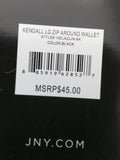 NEW Kendall Black Jones New York Zip Around Wallet $45 MSRP