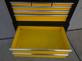 Yellow Stanley Tool Chest Roller Cart Box 2 Section