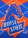 NEW Plaid Winter Scarf Boise State Broncos University BSU 2-Sided School Spirit Donegal Bay