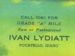 Lydiatt 8x6 Pocatello Idaho Milk Advertisment Framed Old Mill Stream Print Ad VTG