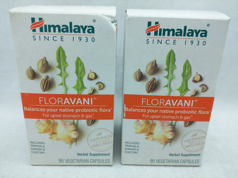 NEW 180 Himalaya FlorAvani 2 X 90 Vegetarian Capsules Plant Based Probiotics Vitamins Minerals Health