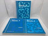SAXON Math 3 Set Teacher's Book Student Workbooks Part 1 & 2 Home School