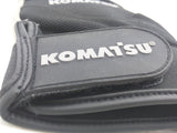 NEW XL Komatsu Work Gloves Grey Black NWOT