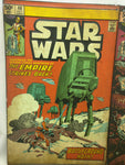 4 Tin Sign Star Wars Comic Book Cover Open Road 8.5X13 Falcon Chebacca AT Walker Vader