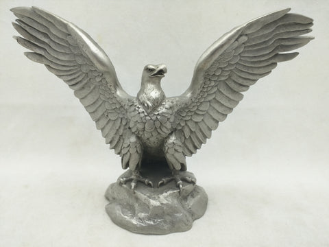 Bald Eagle David Larocca 1982 Hudson Fine Pewter American Statue PaperWeight