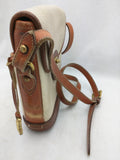 Cream Tan All Weather Leather Dooney Bourke USA Vintage Purse Handbag Bag Binoculars Women