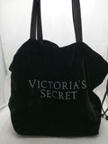 Black Velvet Victoria Secret Tote Purse Handbag Bag Women