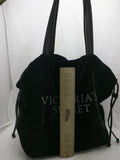 Black Velvet Victoria Secret Tote Purse Handbag Bag Women