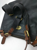 Black Leather Fossil Purse Handbag Bag Women Hobo