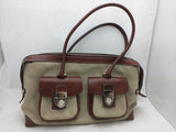 Leather Canvas Tapestry Logo Dooney Bourke Purse Handbag Bag Satchel Women