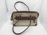 Leather Canvas Tapestry Logo Dooney Bourke Purse Handbag Bag Satchel Women