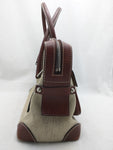 Leather Canvas Tapestry Logo Dooney Bourke Purse Handbag Bag Satchel Women