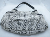 Blue White Knit Chevron Simply Vera Wang Purse Handbag Bag Women