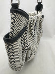 Blue White Knit Chevron Simply Vera Wang Purse Handbag Bag Women