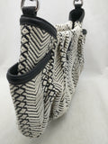 Blue White Knit Chevron Simply Vera Wang Purse Handbag Bag Women