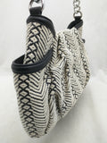 Blue White Knit Chevron Simply Vera Wang Purse Handbag Bag Women