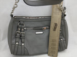 Dana Buchman Grey Chain Buckle Purse Handbag Bag Women