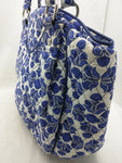 Blue Floral Vera Bradley Purse Handbag Bag Women