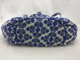 Blue Floral Vera Bradley Purse Handbag Bag Women