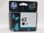 62 Black Jul 2017 EXPIRED HP Ink Injet Printer Cartridge NOS Genuine