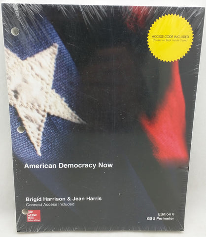 2019 American Democracy Now Harrison Harris 6th Edition 9781307408300 1307408303 GSU Perimeter Georgia POLS 1101 New Loose Leaf