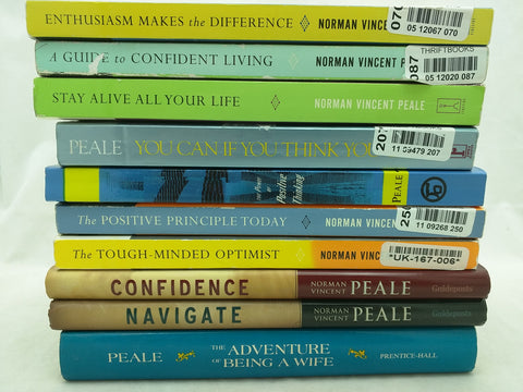 10 Norman Vincent Peale Book Set The Power of Positive Thinking Inspiring Bestsellers