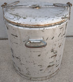 NESCO 1943 Original M1941 Round Insulated Container Mermite Can Dated 1943 Graniteware  Lined