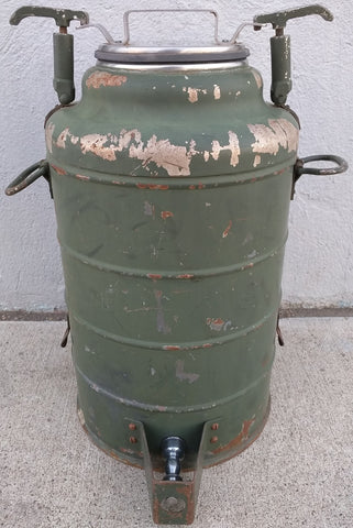 Stanley Insulated Stainless Water Cooler Jug JEEP Mounted Vintage Military ?