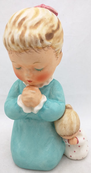 Goebel EVENING factory PRAYER BYJ 38 Girl & Doll Figurine 1959 W. Germany