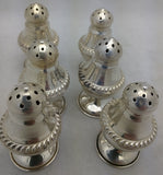 6 Dunkirk Sterling Silver Salt & Pepper Shakers set #18