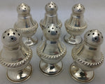 6 Dunkirk Sterling Silver Salt & Pepper Shakers set #18