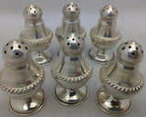 6 Dunkirk Sterling Silver Salt & Pepper Shakers set #18