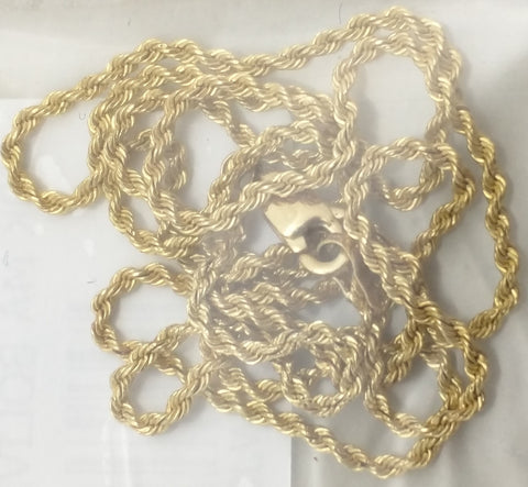 10K MA BOLIVIA Michael Anthony Gold Necklace Chain