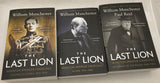 1 2 3 The Last Lion Winston Churchill William Manchester Volume book series Set WWII
