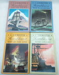 4 Hornblower CS Forester Sea Novels Lot Back Bay Book PB Horatio Atropos Quarters Ship Flying